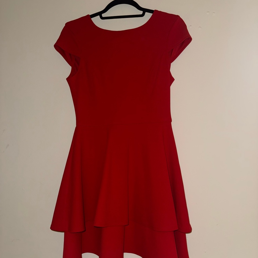 B Darlin Red High Low Dress